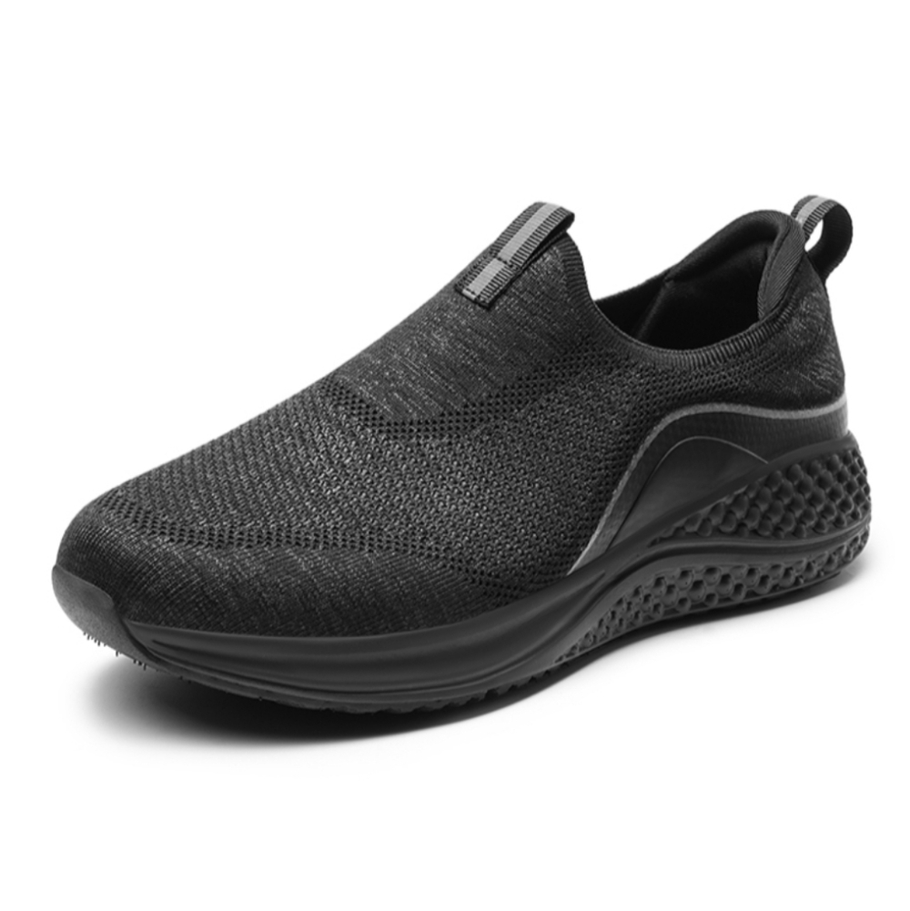 Bruno Marc Men's Air Cushioned Slip On Walking Shoes Black Size 10